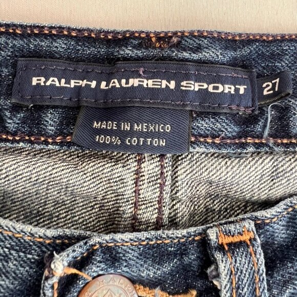 Ralph Lauren Sport Cotton Denim Jeans Size 27 - Picture 7 of 8